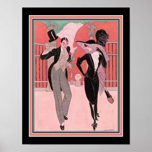 "Et Elegant Par" Kunstdekoration von 1920 Poster (Vorne)