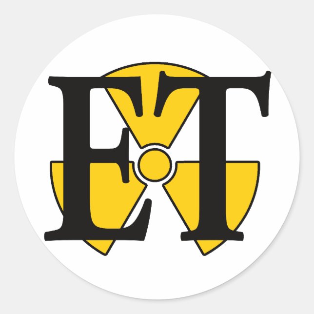 ET- Elektrotechniker Runder Aufkleber (Vorderseite)