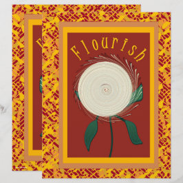 ET Flourish Flower Scrapbook Papier 2-seitig Seite