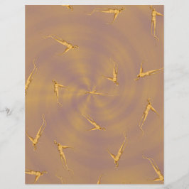 ET Ginseng Man Scrapbook Paper Bulk Pages Flyer