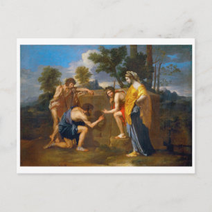 Et in Arcadia ego, Poussin Postkarte