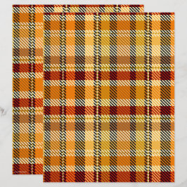 ET Kariertes Scrapbook-Papier 2-seitig