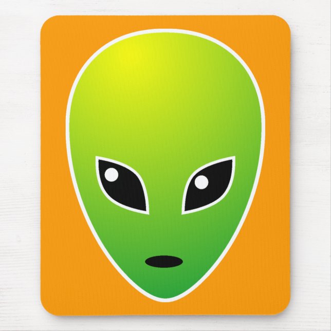 ET - on Orange - Customized Mousepad (Vorne)