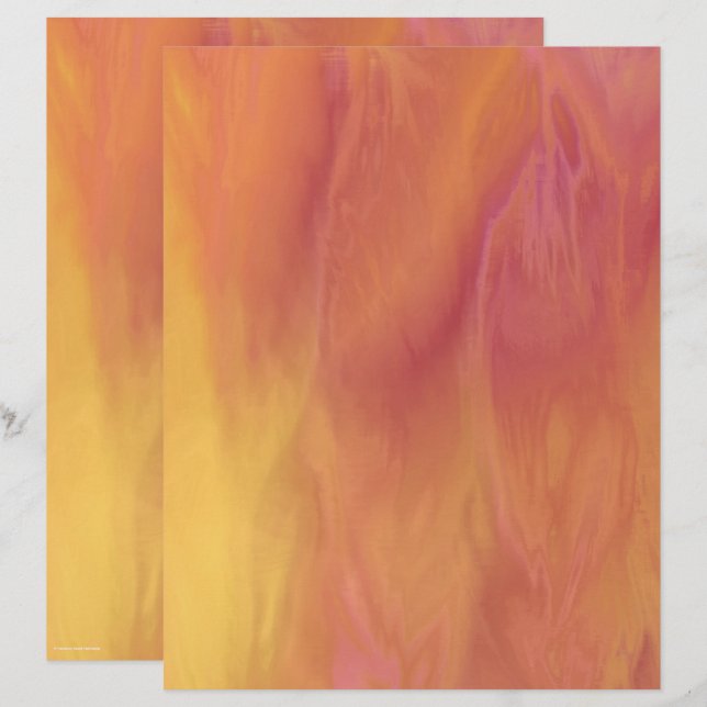 ET Sunset Scrapbook Papier 2-seitige Seite (Vorne/Hinten)