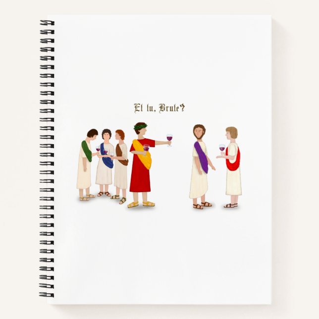 "Et Tu Brute?" Julius Caesar im Party Notizbuch (Vorderseite)