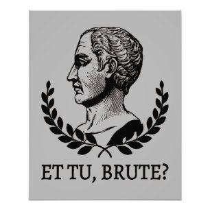 Et Tu, Brute? Shakespeares Julius Cäsar Zitat V Fotodruck