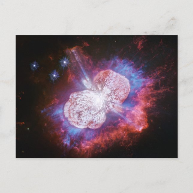 Eta Carinae Binary Star System Fireworks Postkarte (Vorderseite)