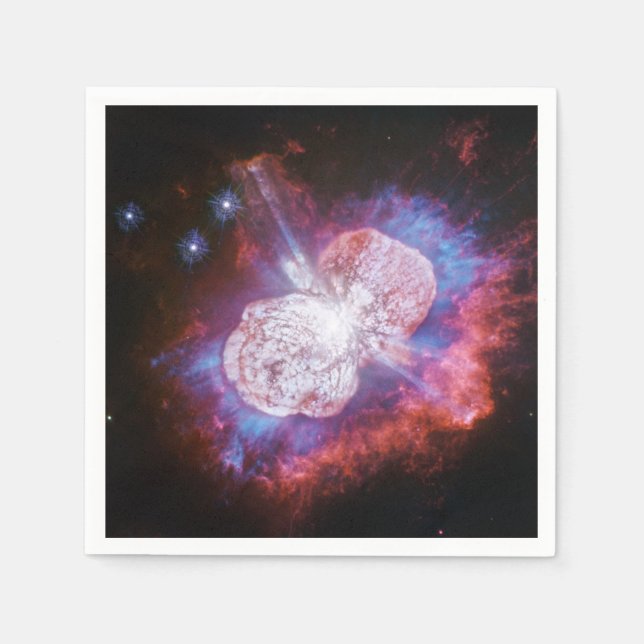 Eta Carinae Binary Star System Fireworks Serviette (Vorderseite)
