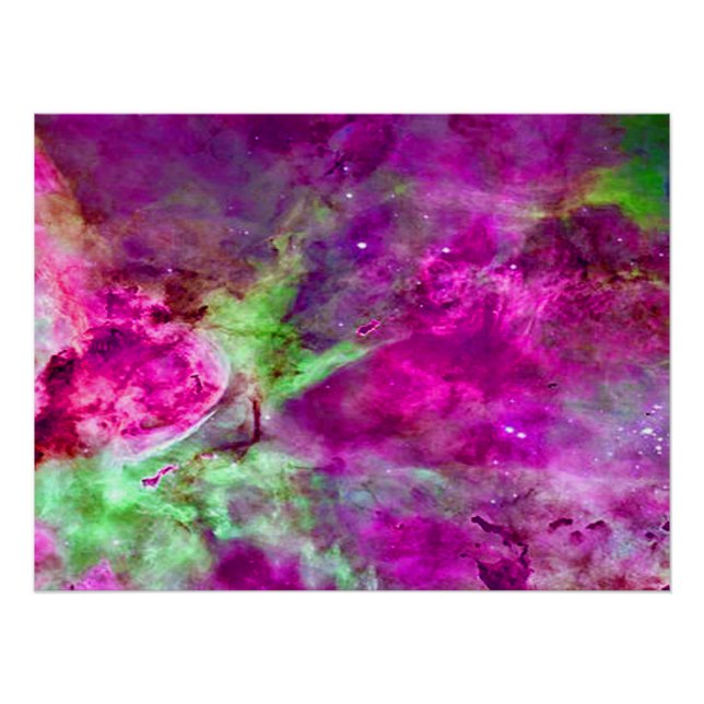 Eta Carinae Nebel Enhanced Lila Poster (Vorderseite)