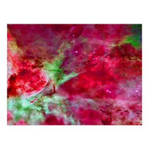 Eta Carinae Nebel Enhanced Rot Poster