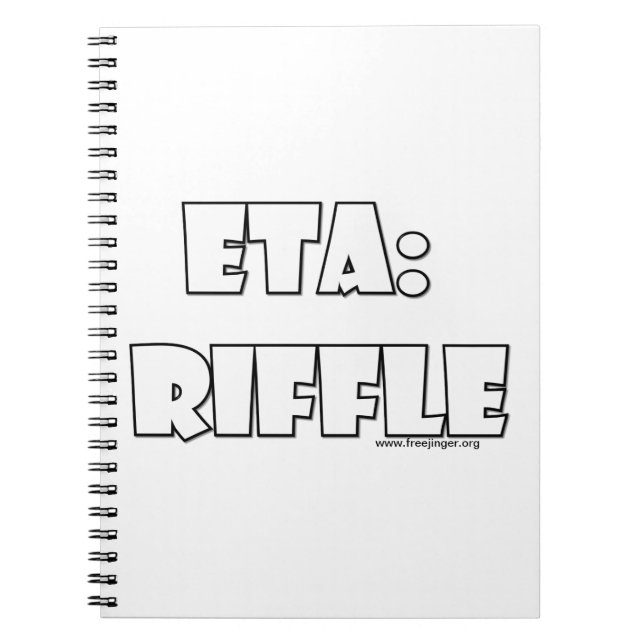 ETA: Riffle Notizblock (Vorderseite)