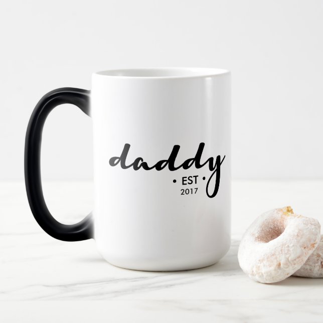 Etabliert, Jahr Personalisiert Daddy Verwandlungstasse (Mit Donut)
