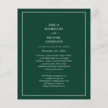ETAT Bilingual Doppelseitige Hochzeit Boda Grün