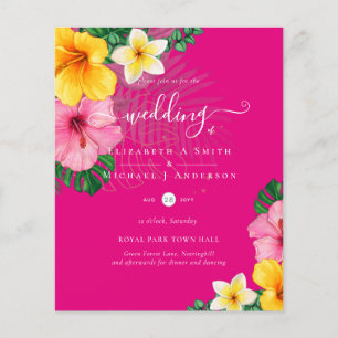 ETAT Tropical Paradise Beach Wedding Florals Flyer