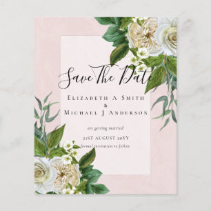 ETAT WEISSE ROSEN DATEN RETTEN HOCHZEIT CHIC FLYER