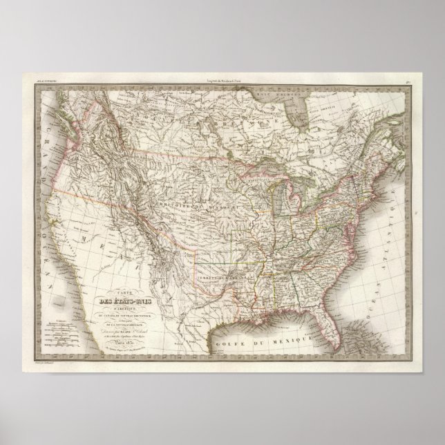 EtatsUnis d'Amerique - USA Poster (Vorne)
