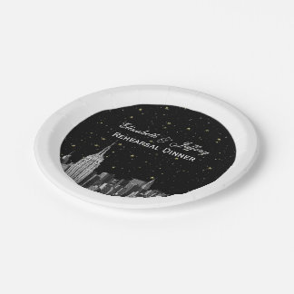 Etch NYC ESB Skyline Star DIY Bg V2 Pappteller