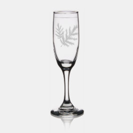 Etched Botanical– Rustic Entertaining and Wedding Champagnerflöte