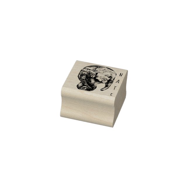 Etched Manate Gummistempel (Stempel)