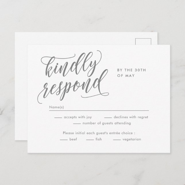 Eternal Bliss bearbeitbare UAWG Antwort Karte (Vorne/Hinten)