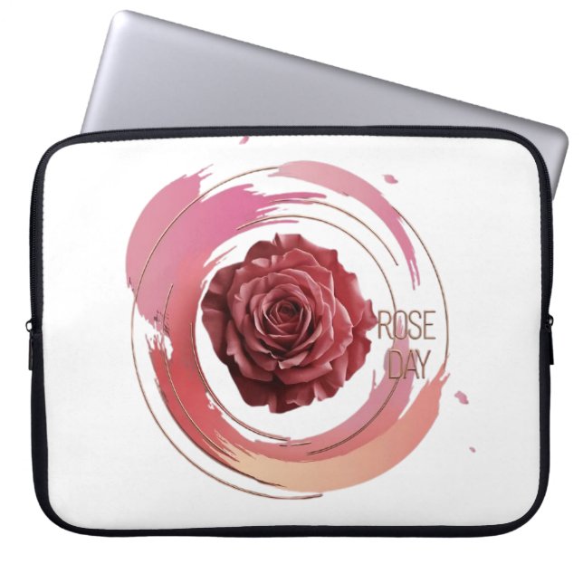 Eternal Bloom – A Rose Day Elegance Laptopschutzhülle (Vorderseite)