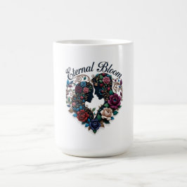 Eternal Bloom Embrace T-Shirt | Komplexes Paar Kaffeetasse