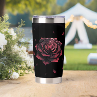 Eternal Crimson Rose - Gothic Noir Thermobecher