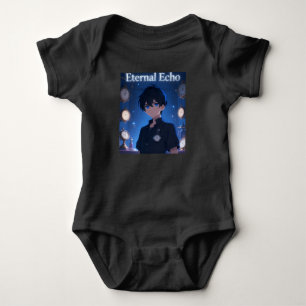 Eternal Echo Cooler Anime-Junge Schwarzer Baby-Bod Baby Strampler