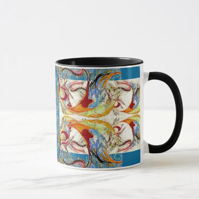 Eternal Elegance abstrakte Fantasie Tasse (Rechts)
