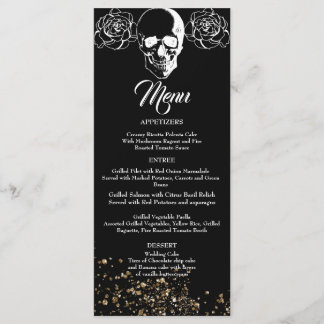 Eternal Elegance Gothic Wedding Menükarte