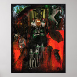 Eternal Flame Fire Twins Surrealist Poster