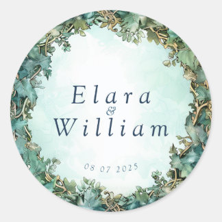 Eternal Grace Elven Wedding Runder Aufkleber