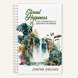 Eternal Happiness Convention Tropical Waterfall Notizbuch