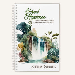 Eternal Happiness Convention Tropical Waterfall Notizbuch