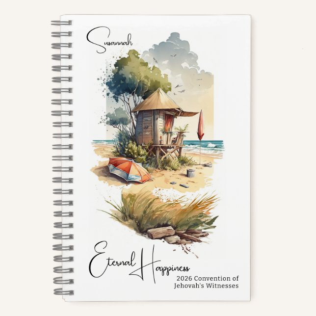 Eternal Happiness Tropical Beach 2026 Convention  Notizbuch (Vorderseite)