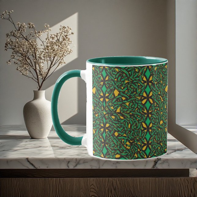 Eternal Knots Celtic Heritage Abstract Art Irish  Tasse (Eternal Knots Celtic Heritage Abstract Art Irish Mug)