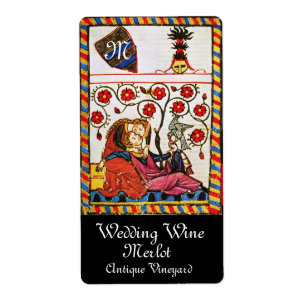 ETERNAL-LIEBE, Hochzeitweiliges Weinmonogramm