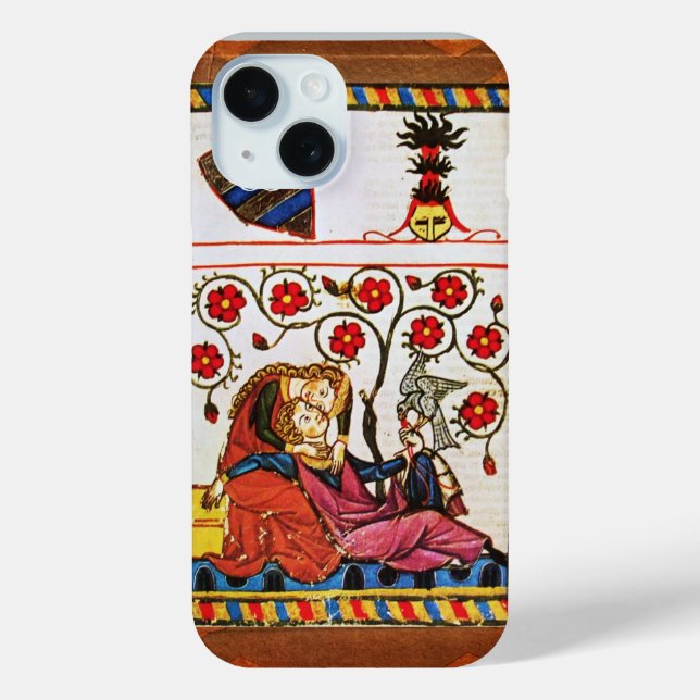 ETERNAL LIEBE Mittelalterliches Miniaturformat Case-Mate iPhone Hülle (Rückseite)