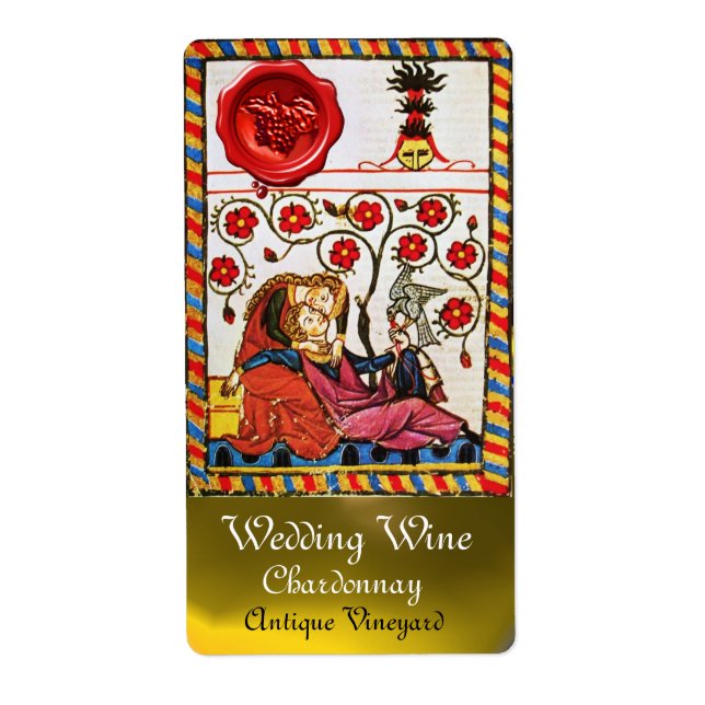 ETERNAL LIEBE, RED WAX SIEGEL Wedding White Wine (Vorne)