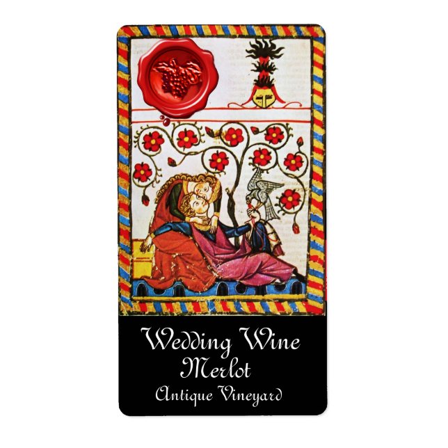 ETERNAL LIEBE, RED WAX SIEGEL Wedding Wine (Vorne)