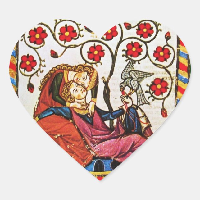 ETERNAL LIEBE VALENTINE - TÄGLICHES HERZPARKMENT Herz-Aufkleber (Vorderseite)