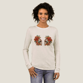 Eternal Love - Valentine's Day Sugar Skulls Design Tri-Blend Shirt