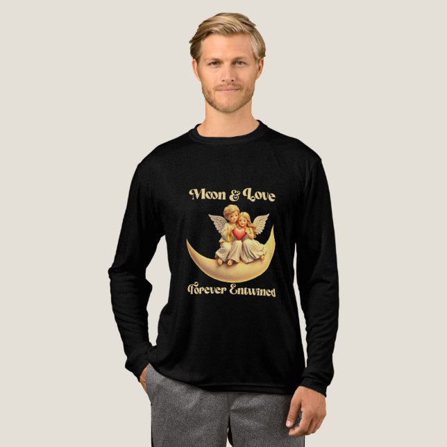 Eternal Love wir haben Crescent Moon Tri-Blend Shirt (Volle Vorderseite)