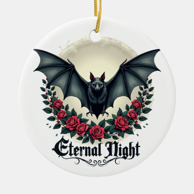 Eternal Night Gothic Bat Ornament (Vorne)