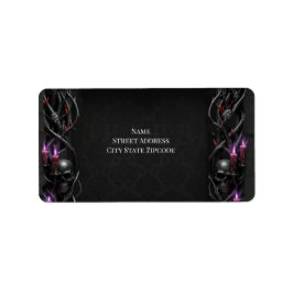 Eternal Night Gothic Vampire Wedding Dark Romance  Adressaufkleber