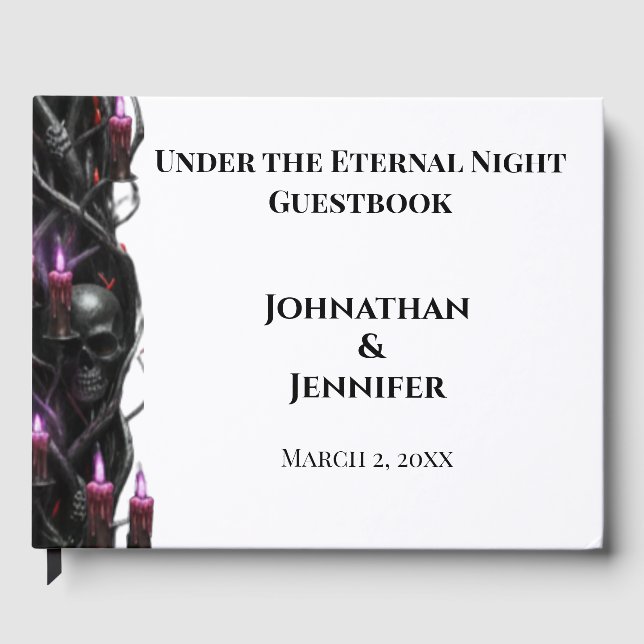 Eternal Night Gothic Vampire Wedding Dark Romance Gästebuch (Vorderseite)