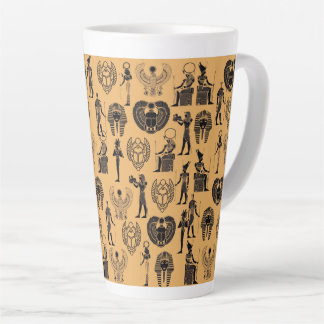 Eternal Sands: Egyptian Antique Elegance for Time Milchtasse