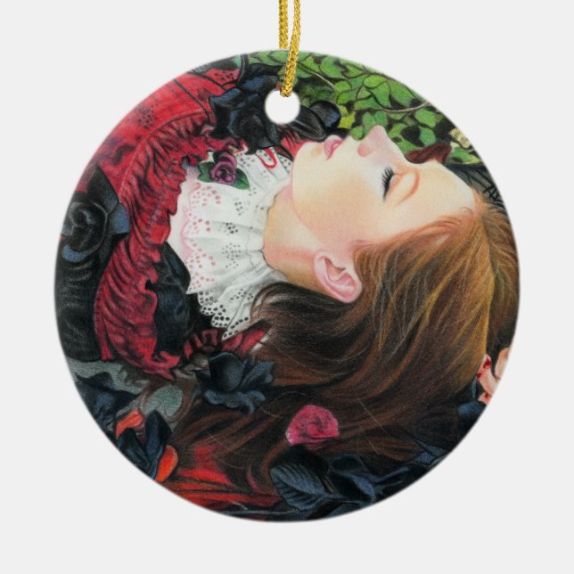 Eternal sleep fairytale dark princess Ornament (Vorne)