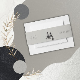 Eternal Stone Paar Boho Hochzeit Einladungsbanderole