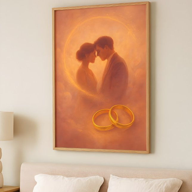 Eternal Union – Cosmic Romance Abstract Design Poster (Von Creator hochgeladen)